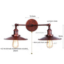 Ljojo Loft LED Wall Lights 2-heads Industrial Lamparas De Pared for Living Room