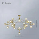 Geometric Chandelier Retro Pendant Lamp for Bedroom by Ljojo