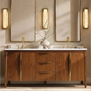 Natural Marble All Copper High-end Bedside Lamp by Ljojo - Creative Luxury Bedroom Wall Light