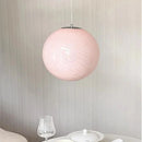 Italian Glass Macaron Color Pendant Light | Personalized Spherical Bubble Lamp by Ljojo
