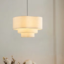 Nordic Wabi-Sabi Fabric Led Pendant Light Chandelier by Ljojo