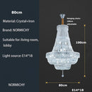 American Retro Crystal Chandelier Gold/Chrome for Living Room - Ljojo Luxury Home Decor Lighting