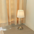 LED Gold Table Lamp Modern Night Light Fabric Shade Bedroom Bedside Lighting Ljojo