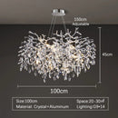 LED Luxury Gold Large Ceiling Chandelier for Living Room by Ljojo
