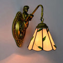 European Stained Glass Mermaid Wall Lamp for Bedroom - Ljojo Aisle Staircase Light