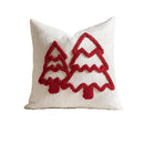 Embroidered Christmas Tree Cushions Cover - Ljojo Branded Festive Pillowcase