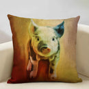 Cute Pig Pattern Pillowcase 45x45cm Ljojo Home Decor Sofa Linen Cushion Cover