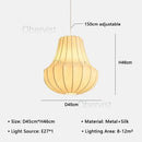 Wabi Sabi Silk Chandelier Elegant Pendant Light Indoor Lighting Ljojo
