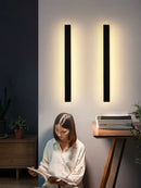 IP65 Modern Outdoor LED Wall Lamp for Porch Garden Staircase, Ljojo Linear Strip Lighting