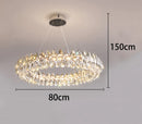 Ljojo LED Crystal Chandelier Ceiling Lamp for Living Room Lighting