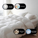 Ljojo Luxe Goose Down Quilt | Fluffy Queen King Size Duvet with Cotton Shell