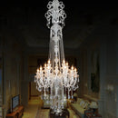 Ljojo Luxury Crystal Chandelier Modern K9 Candle Lamps Fixture