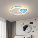 Astronaut Planet Design LED Ceiling Lamp Modern Kids Lighting Boys Girls Bedroom - Ljojo