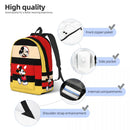 Ljojo Mickey Mouse Backpack for Kids | Kindergarten School Book Bag, Boy Girl Daypack