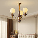 Walnut Colored LED Ceiling Light for Loft Bedrooms | Retro Design | Glossy Lighting by Ljojo