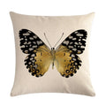 Butterfly Cotton Linen Throw Pillow Cover for Home & Car Decor - Ljojo