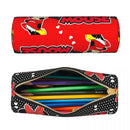 Ljojo Mickey Minnie Leather Pencil Case: Big Capacity School Supplies Pen Box