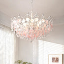 French Medieval Style Blue Crystal Chandelier Pendant Light for Luxury Living Spaces by Ljojo