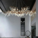 French Crystal Villa Chandelier for Luxury Dining Room | Ljojo Dining Table Lighting Fixtures