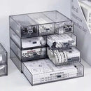 Acrylic Desk Organizer Drawer Set by Ljojo™: Transparent Desktop Storage for Stationery & Books