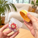 Ljojo Mini Pill Box with Handle: Clear Sealed Moisture-Proof Medicine Organizer