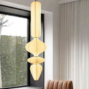 Nordic Minimalist Art LED Chandelier Silk Pendant Light for Bedroom by Ljojo