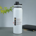 Ljojo 24H Insulated Stainless Steel Water Bottle with Handle, BPA-Free Sports Thermos
