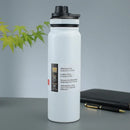 Ljojo 24H Insulated Stainless Steel Water Bottle with Handle, BPA-Free Sports Thermos