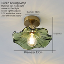 Green Lotus Pendant Lamp: Handcrafted Boho Chic Lighting for Bedroom, Dining Room, Bar Counter by Ljojo