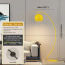Ljojo Minimalist Fishing LED Floor Lamp in Black for Study Room Lighting