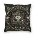 Evil Eye Black Art Cushion Cover Mystery Spirit Pillowcase by Ljojo