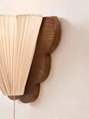 Ljojo LED Wooden Wall Sconce for Bedroom, Corridor, Living Room - French Retro Style