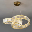 Modern Crystal Chandelier Luxury Pendant Lamp for Living Room Dining Room by Ljojo