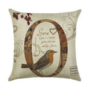 Ljojo Linen Pillowcase 45*45cm for Household Sofa Decor - Love Letter Series