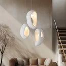Ljojo Japanese Wabi Sabi Style E27 Pendant Lights Nordic White Ceiling Chandelier