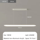 Ljojo Modern LED Pendant Light Wood Grain/White/Black Chandelier for Dining Kitchen Living Room