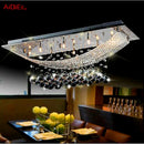 Ljojo Modern American K9 Crystal Chandelier for Continental Hotel Living Room - Nordic Style Rectangular Lighting