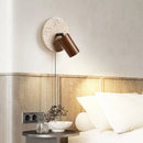 Huangdong Stone Bedroom Wall Lamp: Retro Silent Wind Study Wall Fixture by Ljojo