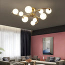 Nordic Designer Glass Led Ceiling Lamp Modern Living Room Lighting Fixture by Ljojo