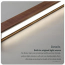 Modern Walnut LED Pendant Chandelier Stylish Dining Room Lighting by Ljojo