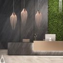 Black Metal Art LED Pendant Ceiling Lamp by Ljojo for Modern Living Room & Staircase