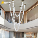 Ljojo Luxury Pear Necklace Chandelier for Living Room Dining Room Foyer