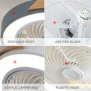 Ljojo Low Profile Wood Ceiling Fan with Remote Control for Modern Indoor Decor