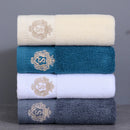 Ljojo Luxury Embroidered Cotton Towels Set - 3 Pieces
