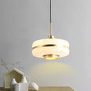 Ljojo Milky Glass Pendant Light Ceiling Lamps for Kitchen Dining Living Room