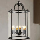 Nordic LED Birdcage Pendant Light Copper Cylinder Chandelier for Living Room by Ljojo