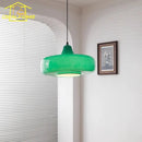 Green/Yellow Glass Pendant Lights LED E27 | Medieval Minimalist Hanging Lamp by Ljojo