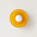 Ljojo Modern Round Glass Ceiling Light Ambient Illumination Indoor Home Decor Fixture