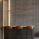 Large Wooden Led Pendant Lamp Dimmable for Dining Room by Ljojo