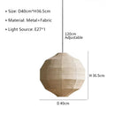 Japanese Chandelier Wabi Sabi Fabric Pendant Lights | Ljojo Eco-Friendly LED Droplight for Living Room
